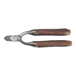 Vintage Antler Bone Handle Wire Side Cutters Tool Shop Garage